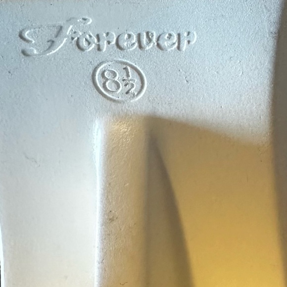 Forever White Platform Sandals with Silver Accents - Picture 8 of 8